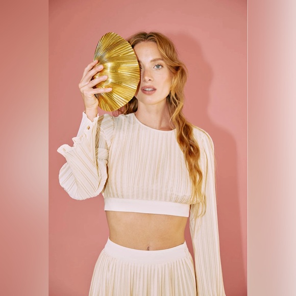 Rue stiic wide leg flowy pants, size small, color cream off white. - Picture 5 of 8